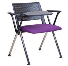Revolution 4 Point Chair With Tablet Arm. Fabric Seat And Back Pads. Any Fabric Colour